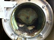 Boiler Clean before heat exchanger clean done with piles of sediment.